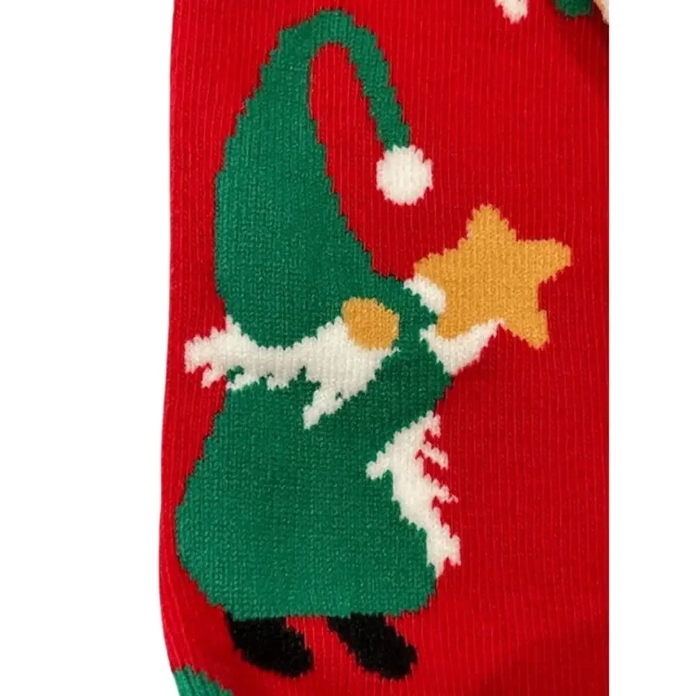 Lavley women's (2) pack funny knit Christmas knee high socks